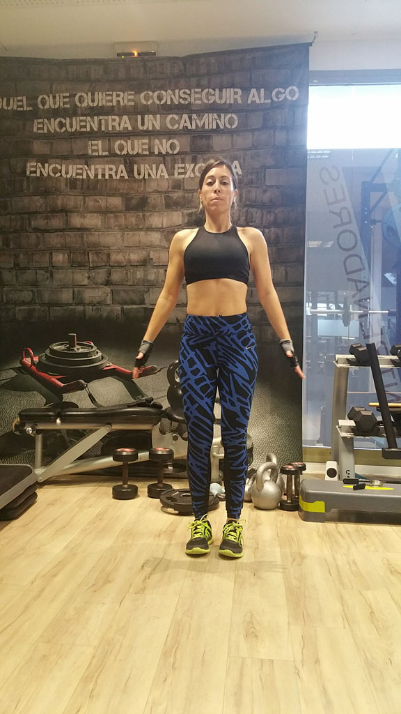 saltos en estrella jumping jacks